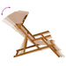 Ligstoel 4 st 3 Positie massief eucalyptushout Taupe