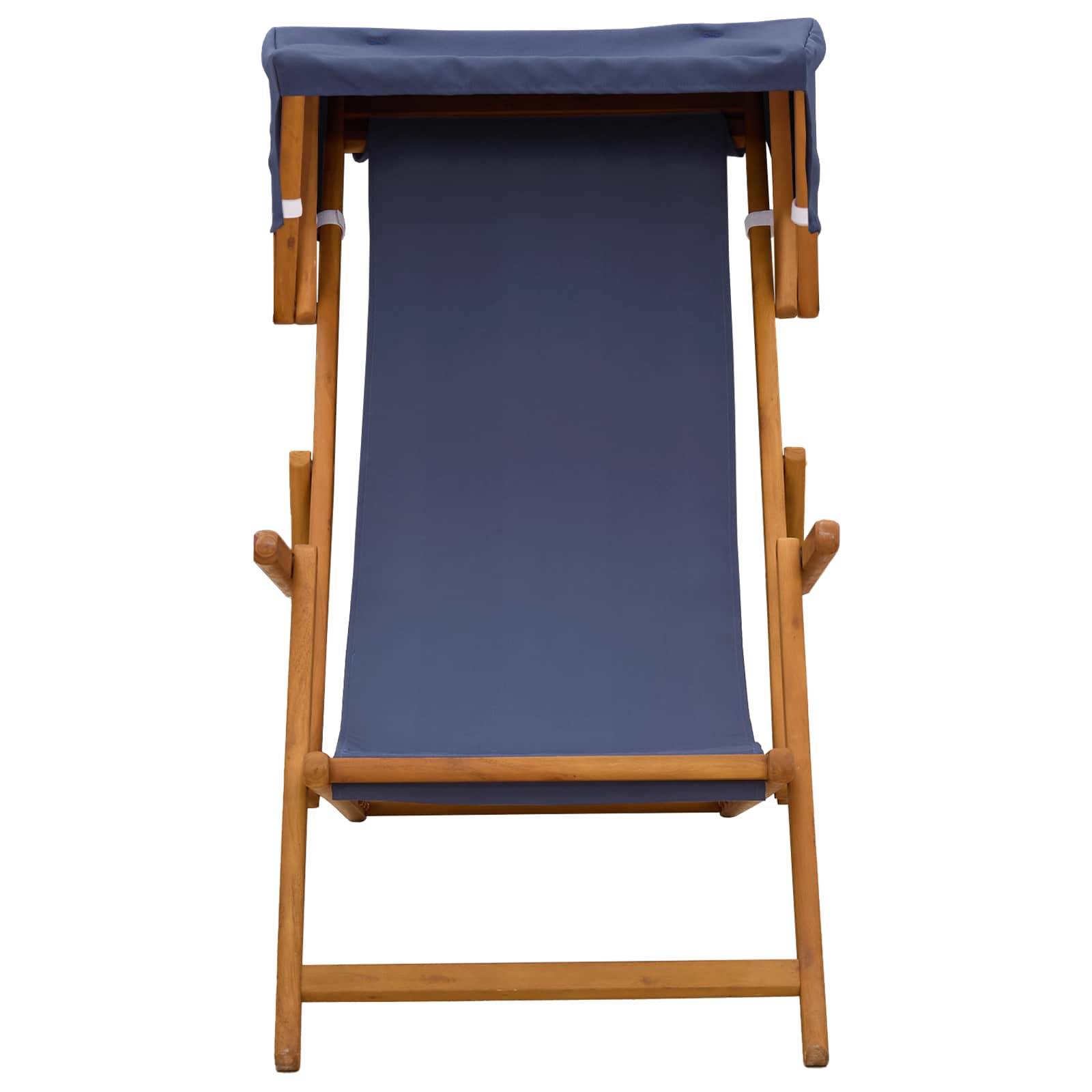Ligstoel 2 pcs 3 Positie massief eucalyptushout Blauw