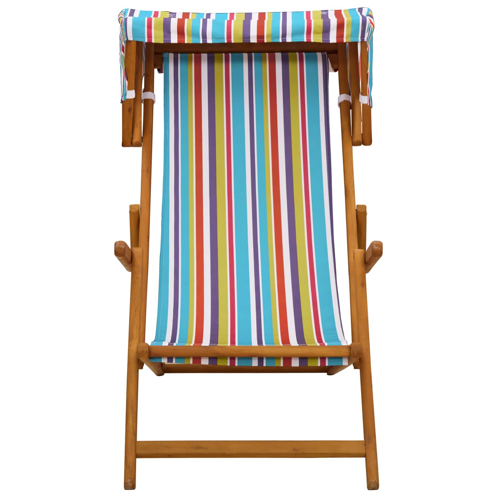 Ligstoel 2 pcs 3 Positie massief eucalyptushout Meerkleurig