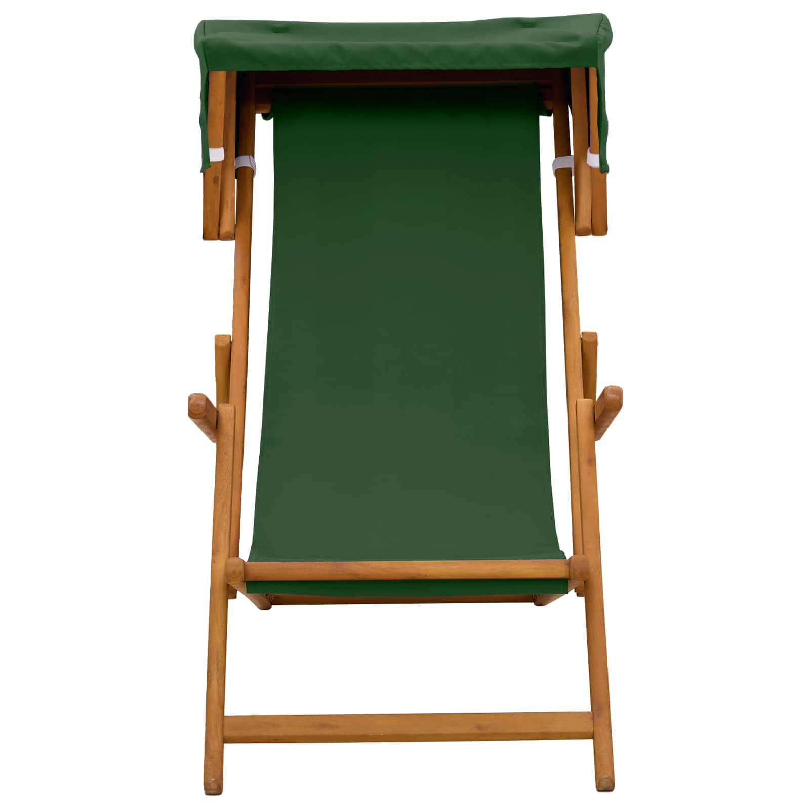 Ligstoel 2 pcs 3 Positie massief eucalyptushout Groen