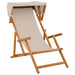Ligstoel 2 pcs 3 Positie massief eucalyptushout Beige