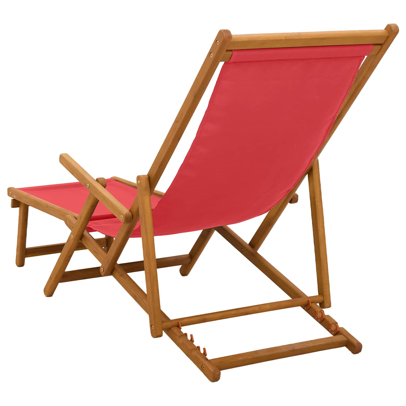 Opvouwbare zonnebed 2 pcs 3 Positie Massief Eucalyptus Hout