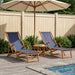 Opvouwbare zonnebed 2 pcs 3 Positie Massief Eucalyptus Hout