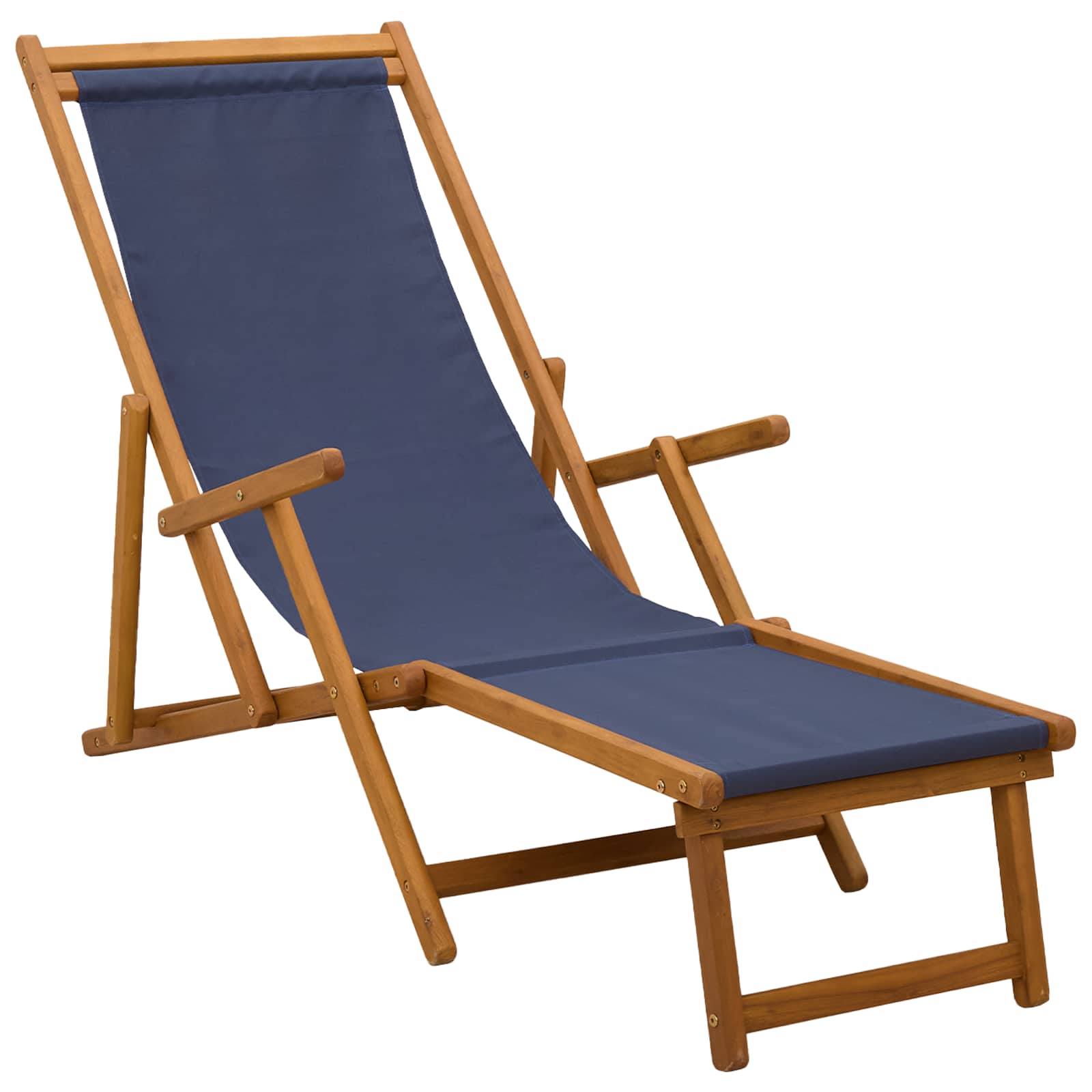 Opvouwbare zonnebed 2 pcs 3 Positie Massief Eucalyptus Hout
