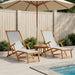 Opvouwbare zonnebed 2 pcs 3 Positie Massief Eucalyptus Hout