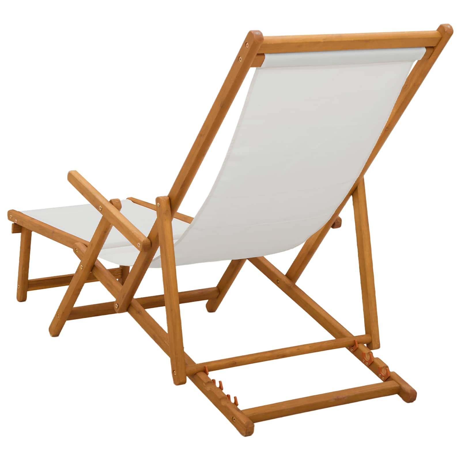 Opvouwbare zonnebed 2 pcs 3 Positie Massief Eucalyptus Hout