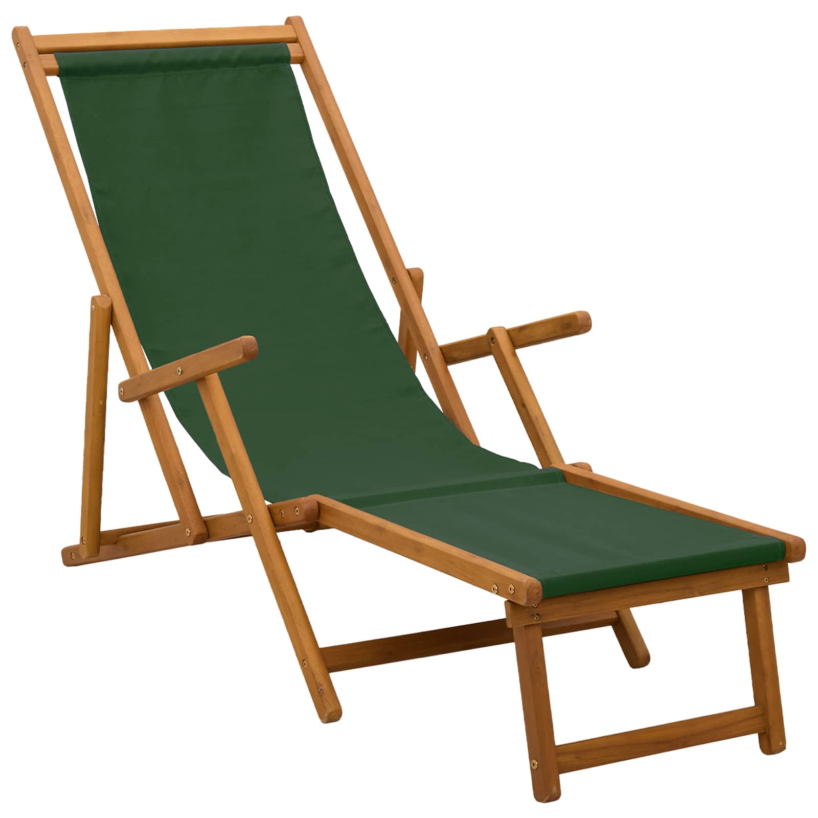 Opvouwbare zonnebed 2 pcs 3 Positie Massief Eucalyptus Hout