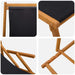 Opvouwbare zonnebed 2 pcs 3 Positie Massief Eucalyptus Hout