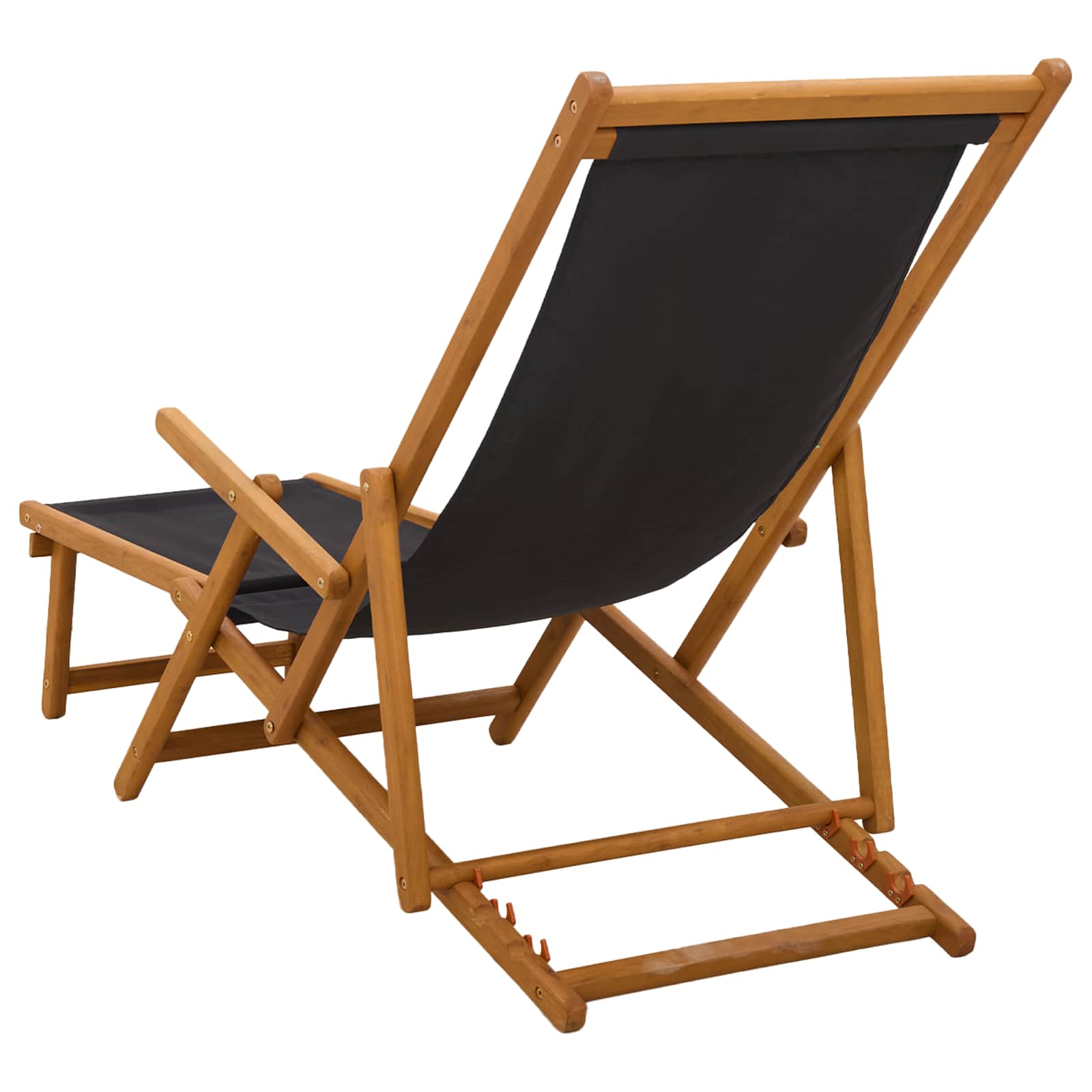 Opvouwbare zonnebed 2 pcs 3 Positie Massief Eucalyptus Hout