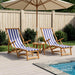 Opvouwbare zonnebed 2 pcs 3 Positie Massief Eucalyptus Hout