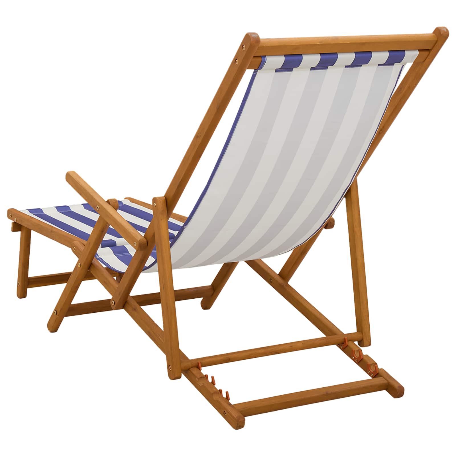 Opvouwbare zonnebed 2 pcs 3 Positie Massief Eucalyptus Hout