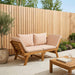 3-in-1 Tuinbank met Kussens Massief Acaciahout Naturel
