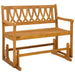 Tuin Glider Bank Naturel 110 x 59 x 97 cm Massief Acaciahout