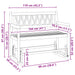 Tuin Glider Bank Naturel 110 x 59 x 97 cm Massief Acaciahout
