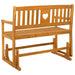 Tuin Glider Bank Naturel 110 x 59 x 97 cm Massief Acaciahout
