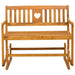 Tuin Glider Bank Naturel 110 x 59 x 97 cm Massief Acaciahout