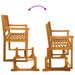 Tuin Glider Bank Naturel 110 x 59 x 97 cm Massief Acaciahout