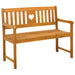 Tuinbank Naturel 110 x 55,5 x 90 cm Massief Acaciahout