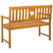 Tuinbank Naturel 110 x 55,5 x 90 cm Massief Acaciahout