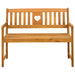 Tuinbank Naturel 110 x 55,5 x 90 cm Massief Acaciahout