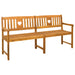 Tuinbank Naturel 180 x 55,5 x 90 cm Massief Acaciahout
