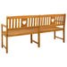 Tuinbank Naturel 180 x 55,5 x 90 cm Massief Acaciahout