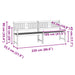Tuinbank Naturel 220 x 55,5 x 90 cm Massief Acaciahout