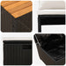 Buiten bankenset 4 -Seater 4 st 55 x 30 x 39 cm Rechthoekig