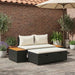 Buiten bankenset 4 -Seater 4 st 55 x 30 x 39 cm Rechthoekig