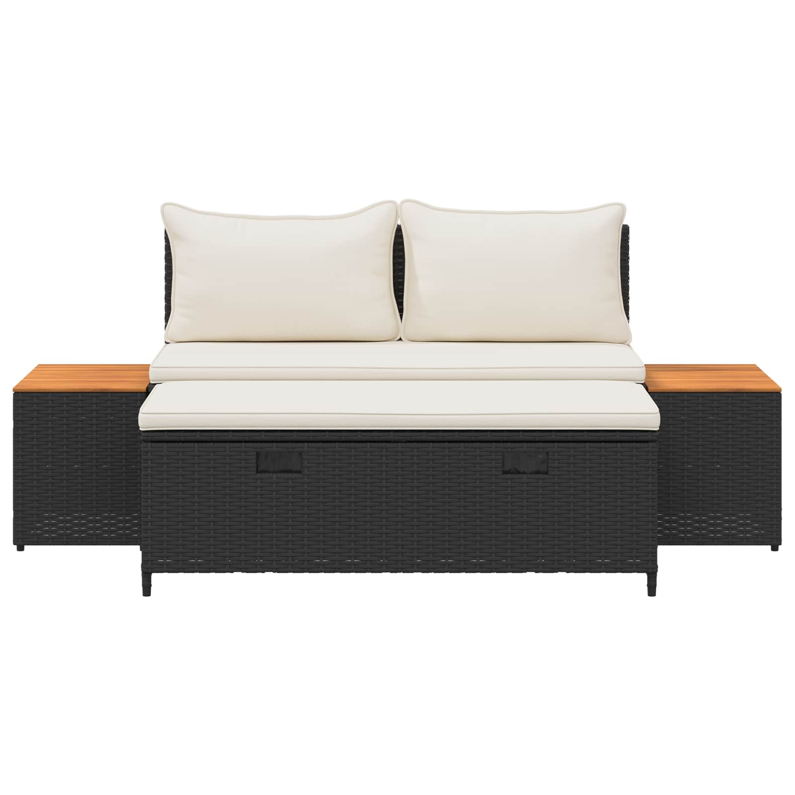 Buiten bankenset 4 -Seater 4 st 55 x 30 x 39 cm Rechthoekig