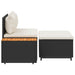 Buiten bankenset 4 -Seater 4 st 55 x 30 x 39 cm Rechthoekig