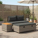 Buiten bankenset 4 -Seater 4 st 55 x 30 x 39 cm Rechthoekig