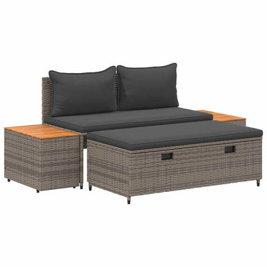 Buiten bankenset 4 -Seater 4 st 55 x 30 x 39 cm Rechthoekig
