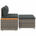 Buiten bankenset 4 -Seater 4 st 55 x 30 x 39 cm Rechthoekig