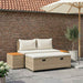 Buiten bankenset 4 -Seater 4 st 55 x 30 x 39 cm Rechthoekig