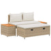 Buiten bankenset 4 -Seater 4 st 55 x 30 x 39 cm Rechthoekig
