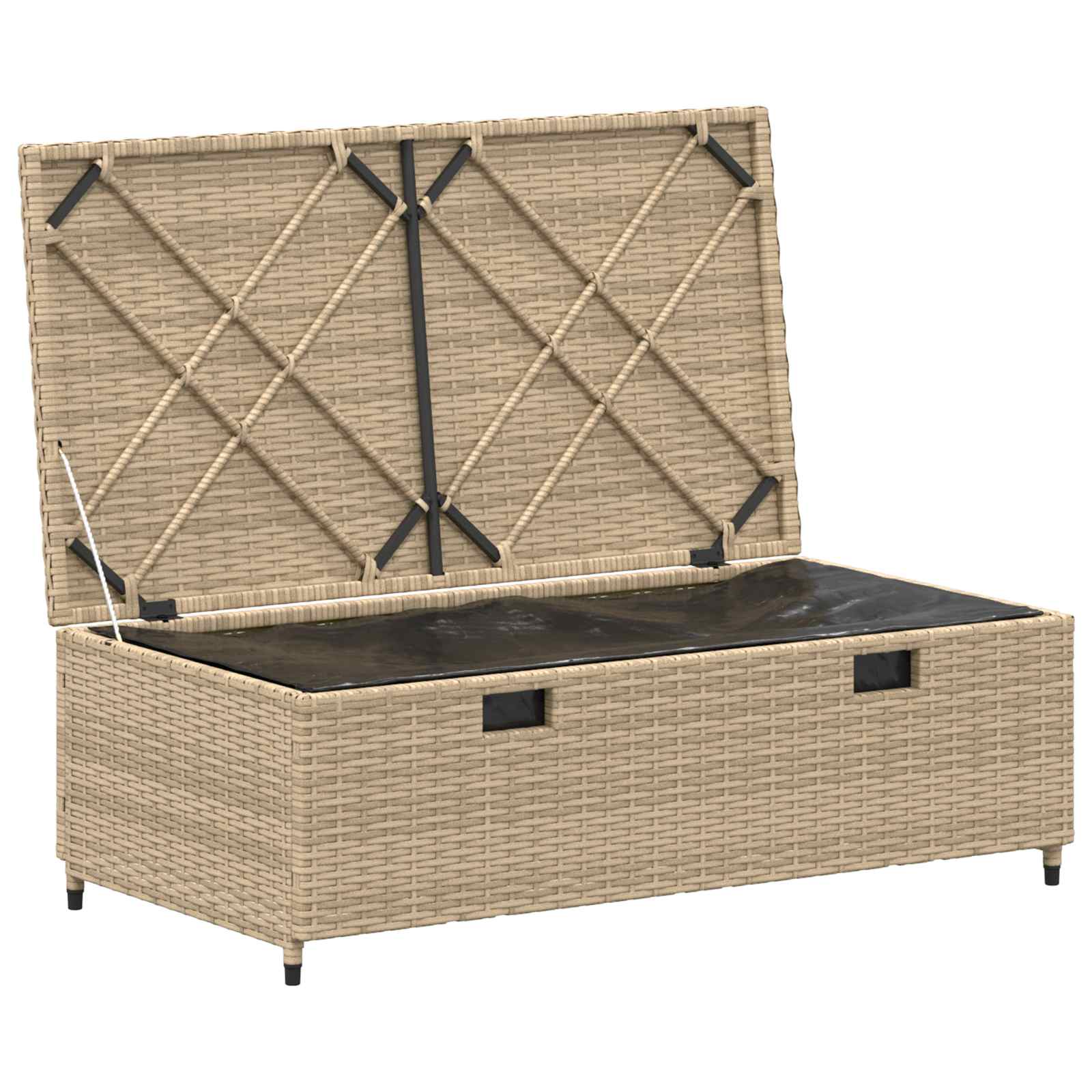 Buiten bankenset 4 -Seater 4 st 55 x 30 x 39 cm Rechthoekig