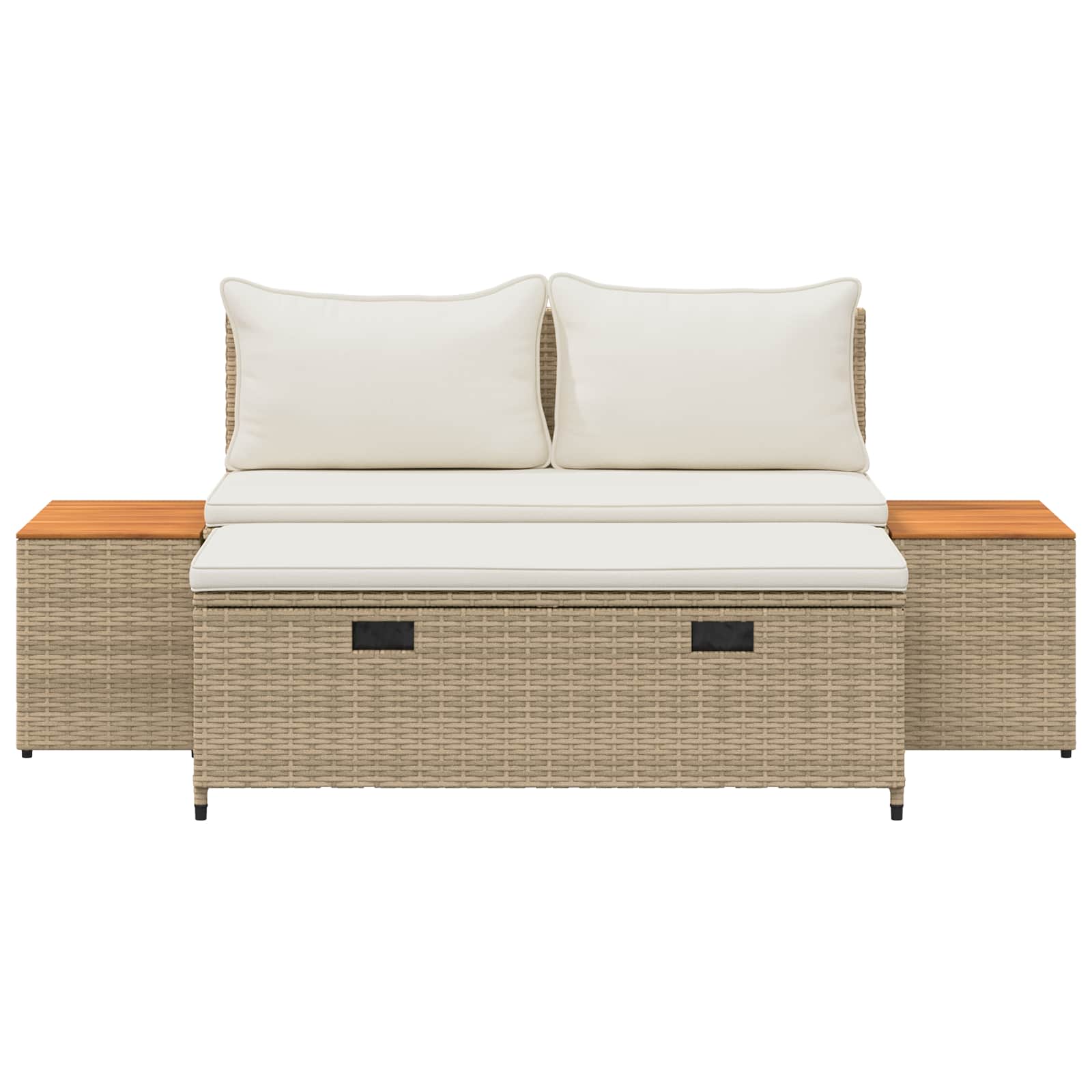 Buiten bankenset 4 -Seater 4 st 55 x 30 x 39 cm Rechthoekig