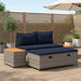 Buiten bankenset 4 -Seater 4 st 55 x 30 x 39 cm Rechthoekig