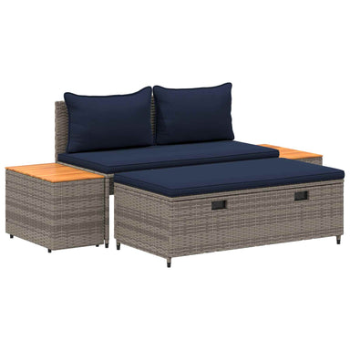 Buiten bankenset 4 -Seater 4 st 55 x 30 x 39 cm Rechthoekig