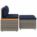 Buiten bankenset 4 -Seater 4 st 55 x 30 x 39 cm Rechthoekig