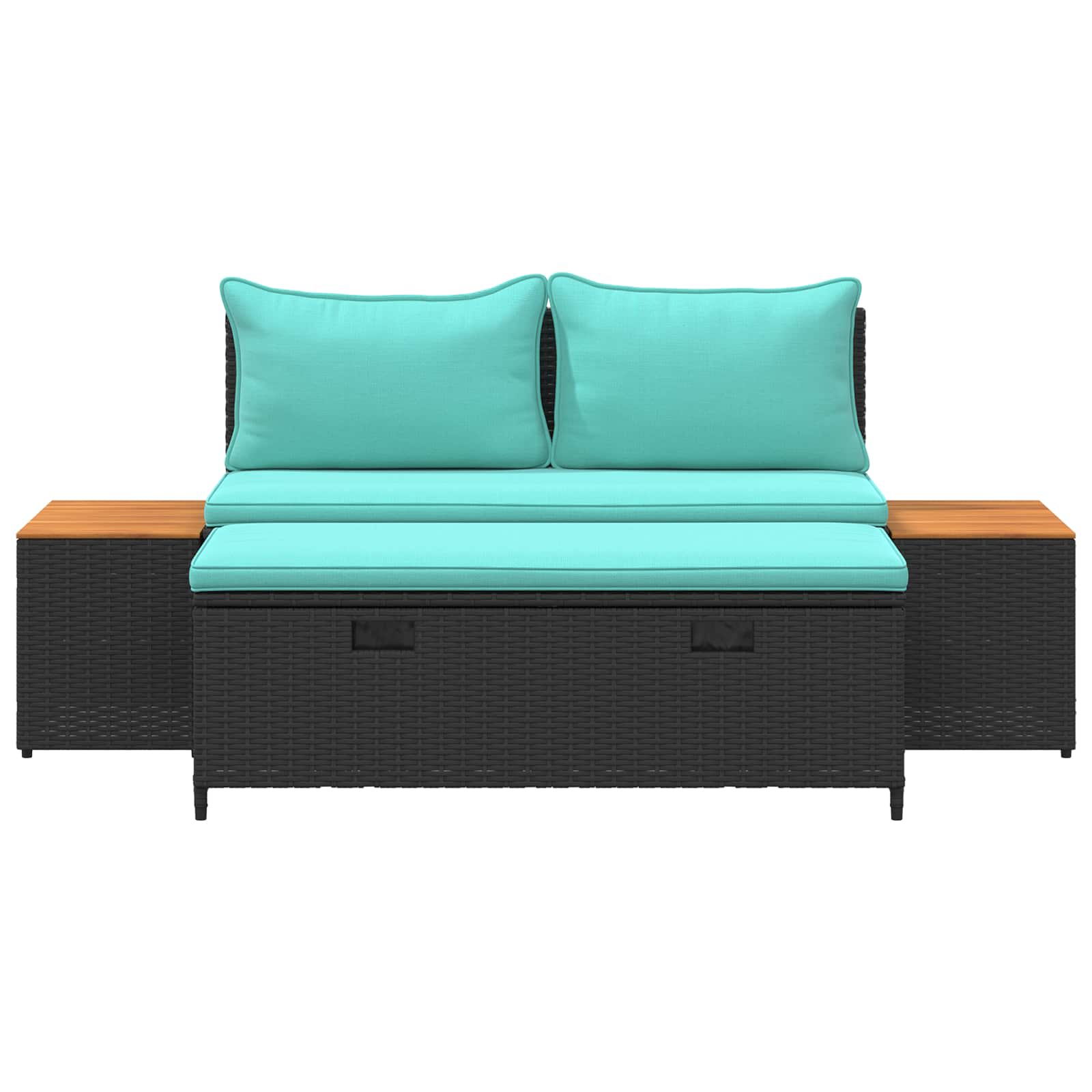 Buiten bankenset 4 -Seater 4 st 55 x 30 x 39 cm Rechthoekig