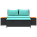Buiten bankenset 4 -Seater 4 st 55 x 30 x 39 cm Rechthoekig