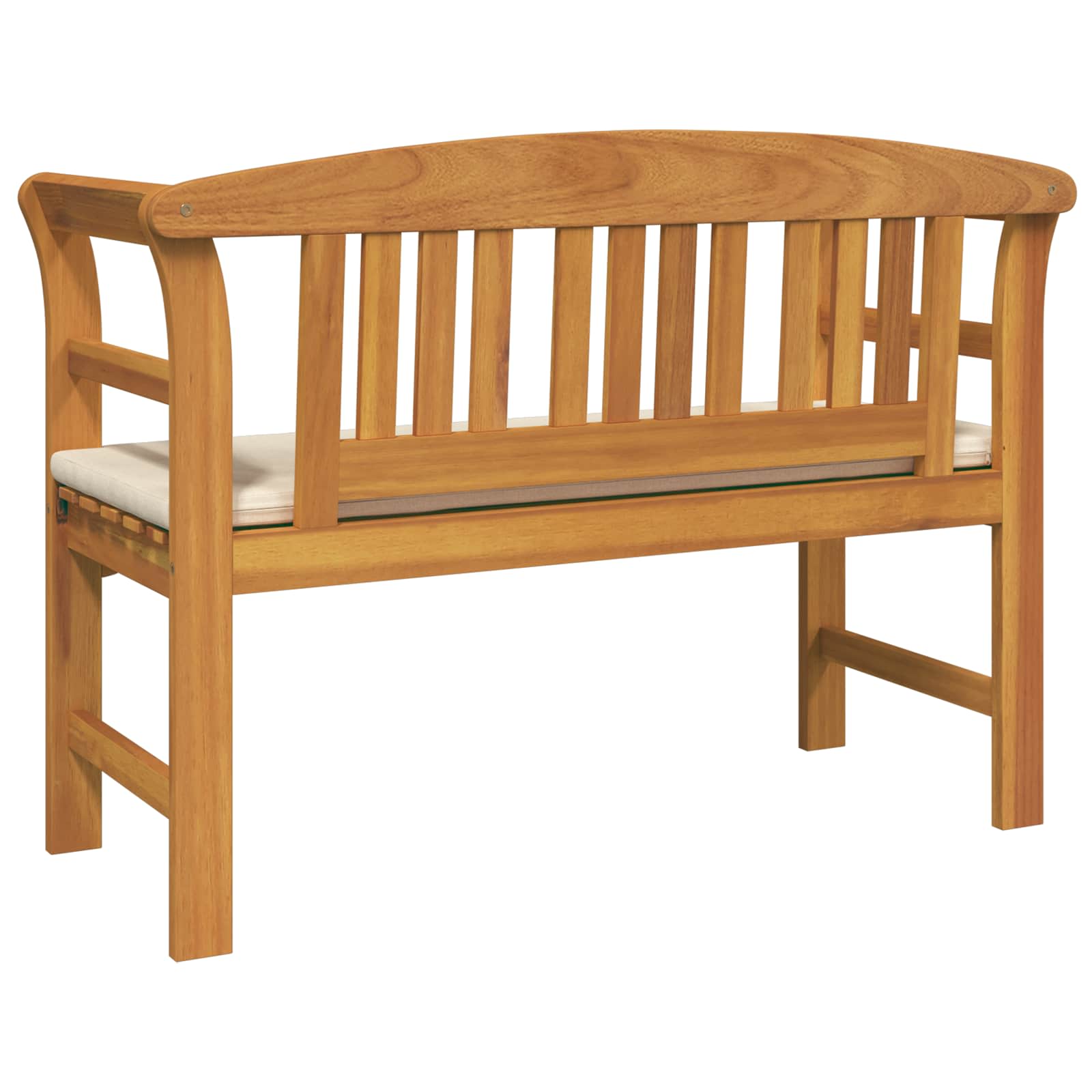 Rozenbank Crème Wit 114 x 46 x 82,5 cm Massief Acaciahout