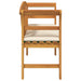 Rozenbank Crème Wit 114 x 46 x 82,5 cm Massief Acaciahout