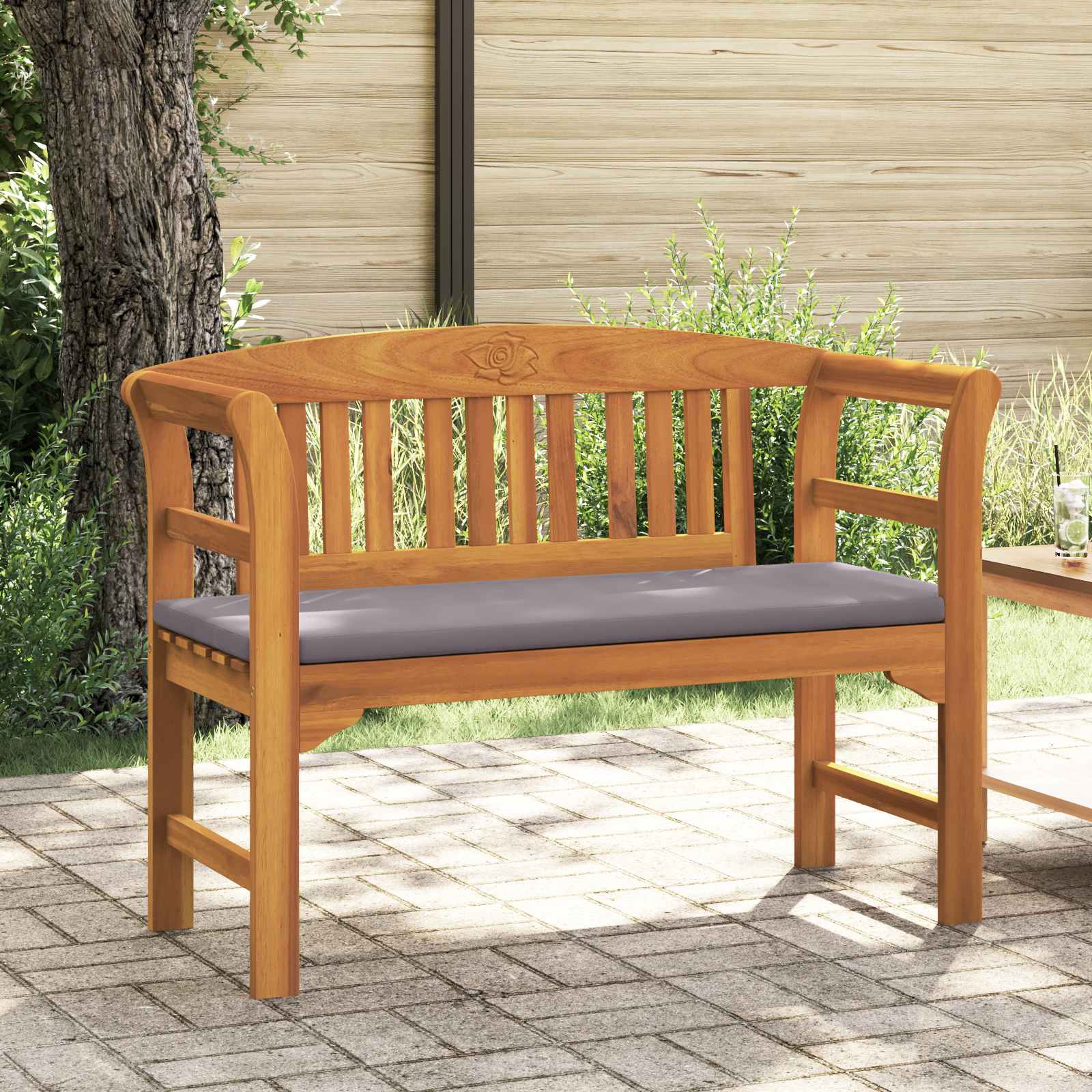 Rozenbank Natuurlijk 114 x 46 x 82,5 cm Massief Acaciahout