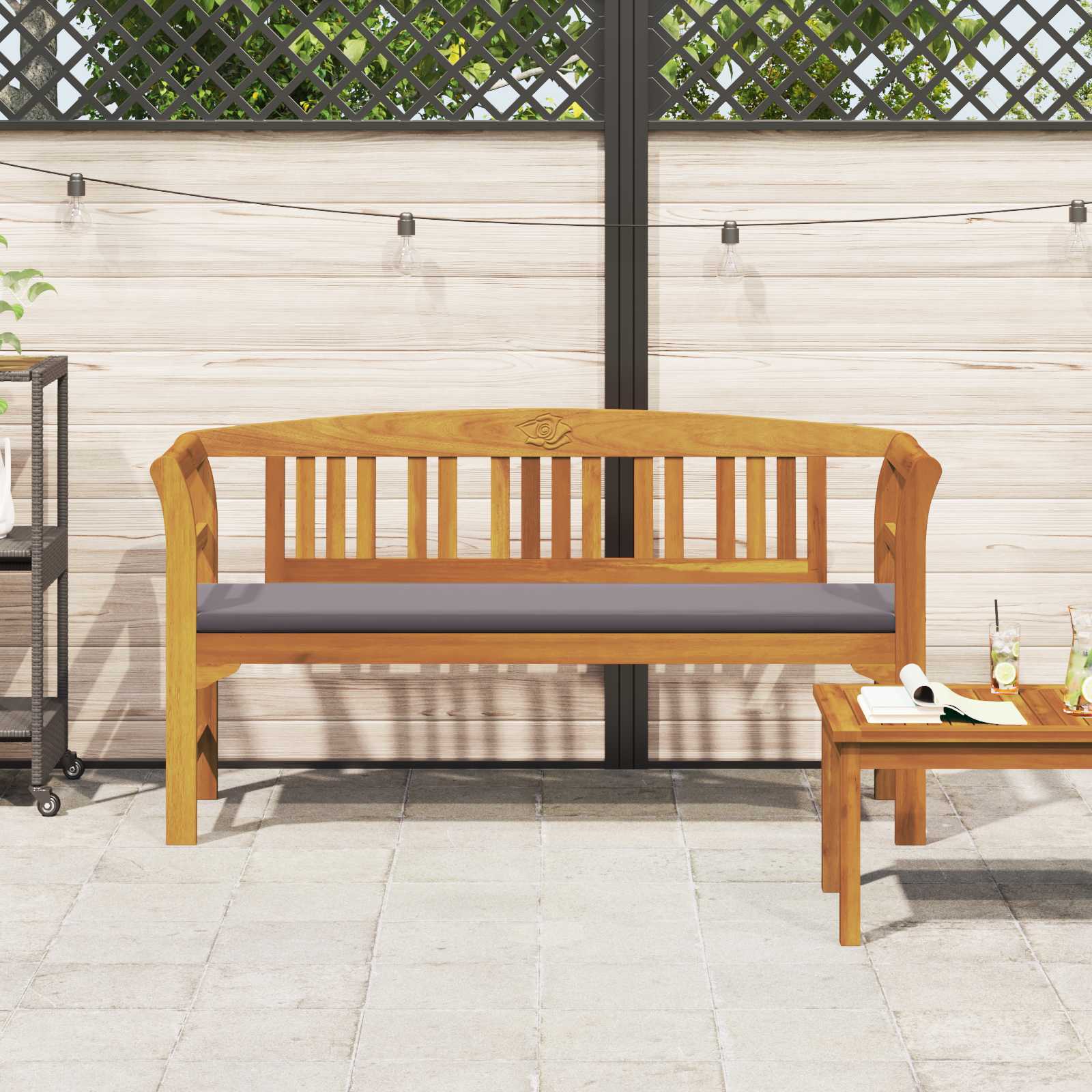 Rozenbank Natuurlijk 157 x 46 x 82,5 cm Massief Acaciahout
