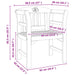 Rozenbank Natuurlijk 68,5 x 46 x 82,5 cm Massief Acaciahout