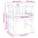 Rozenbank Natuurlijk 68,5 x 46 x 82,5 cm Massief Acaciahout