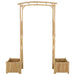 Tuin Boog Naturel 177 x 40 x 205 cm Bamboe